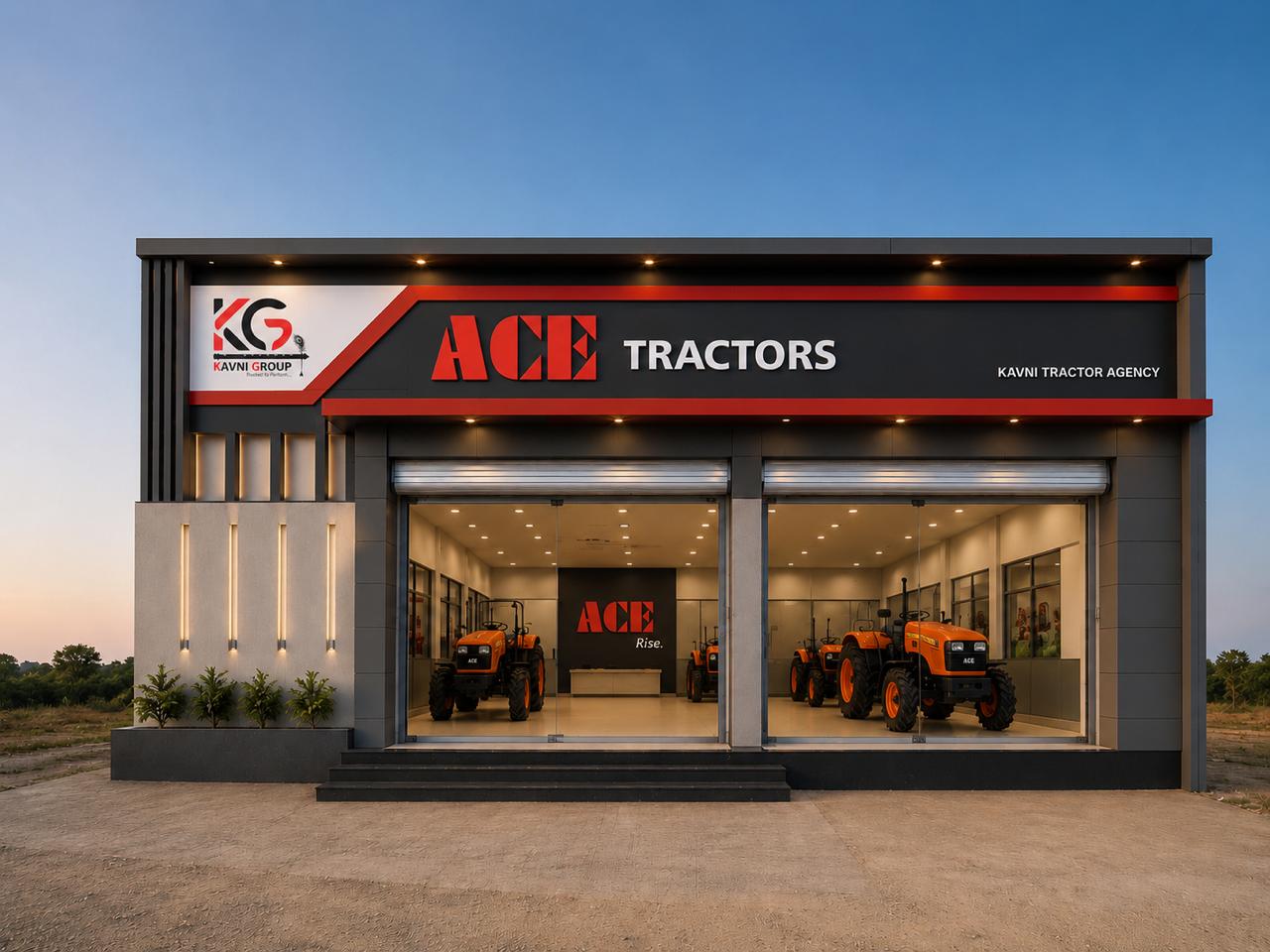 Kavni Tractor Agency Showroom in Budhi Bawal - ACE Tractor Dealership