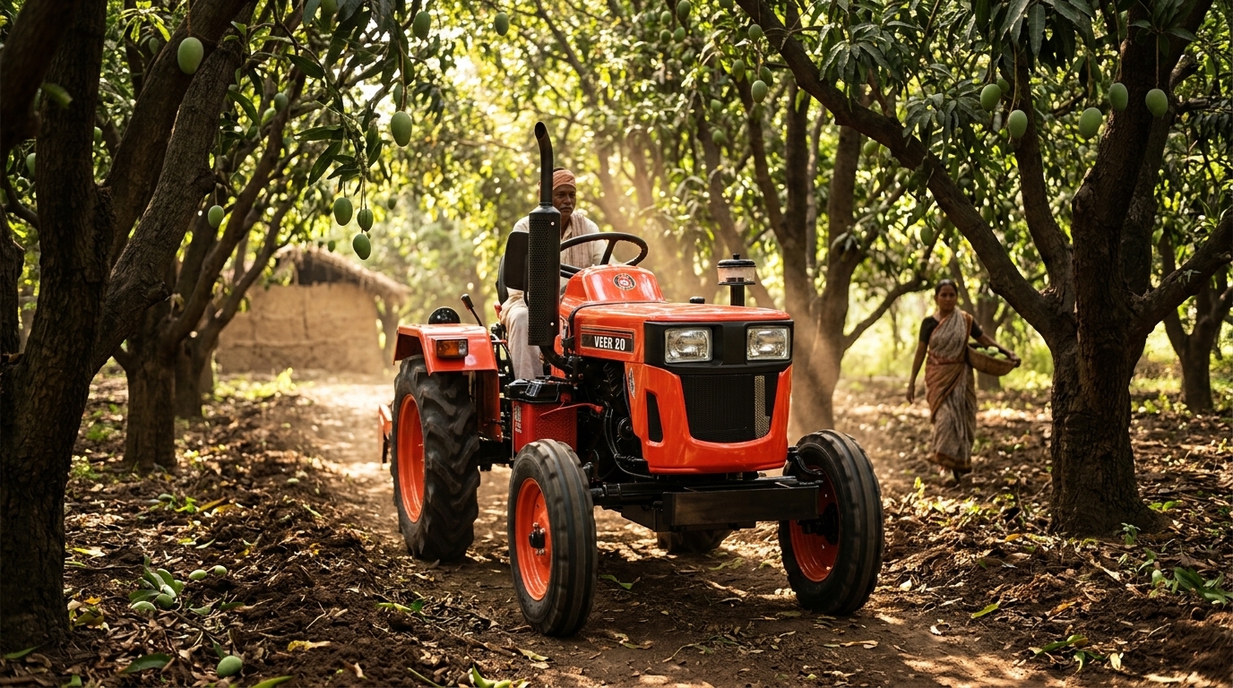 ACE Mini Tractor in Orchard